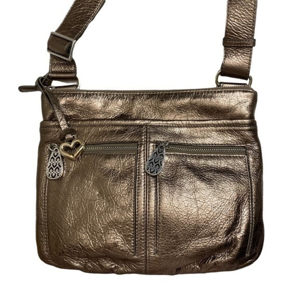 Brighton metallic bronze crossbody bag